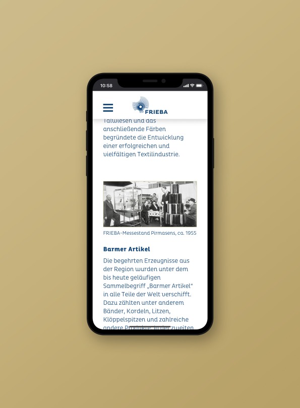 FRIEBA Website-Relaunch Konzeption, Gestaltung, Programmierung