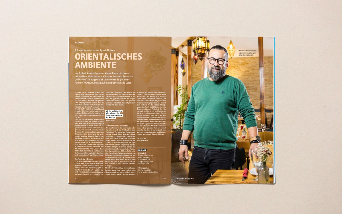 IHK-Magazin Bergische Wirtschaft Doppelseite IHK-Magazin Bergische Wirtschaft Doppelseite