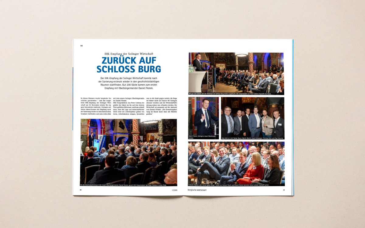 IHK-Magazin Bergische Wirtschaft Doppelseite