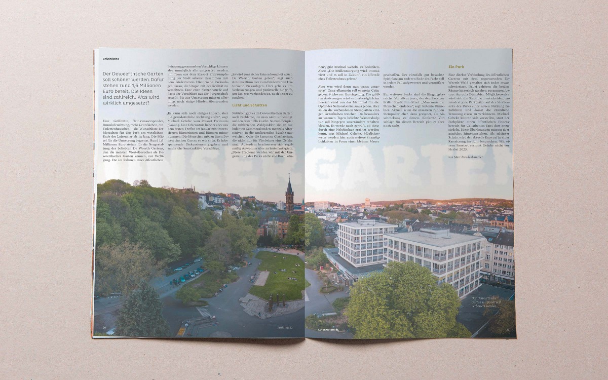 Ansicht Doppelseite Luisenviertelmagazin