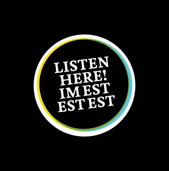 Logogestaltung Listen Here! im Weinladen EstEstEst