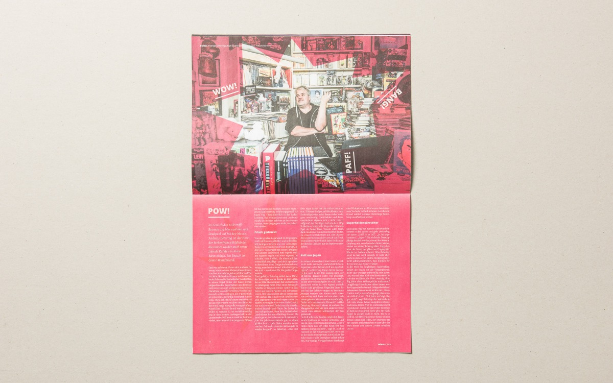 WZ-Kulturmagazin Mina Doppelseite Layout