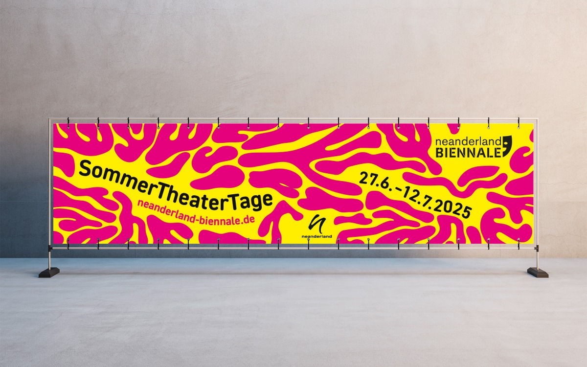 Banner der SommerTheaterTage Neanderland Biennale Banner der SommerTheaterTage Neanderland Biennale