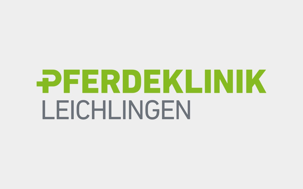 Logo der Pferdeklinik Leichlingen in den neuen Farben der Pferdeklinik