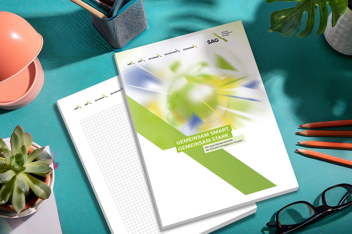 Notizblock mit SAG Key-Visual