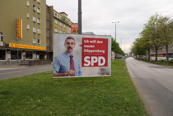 Plakat SPD-Wahlkampf Kommunalwahl 2014