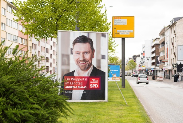 Plakat SPD-Wahlkampf Landtagswahl NRW 2017