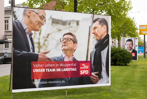 Plakat SPD-Wahlkampf Landtagswahl NRW 2017