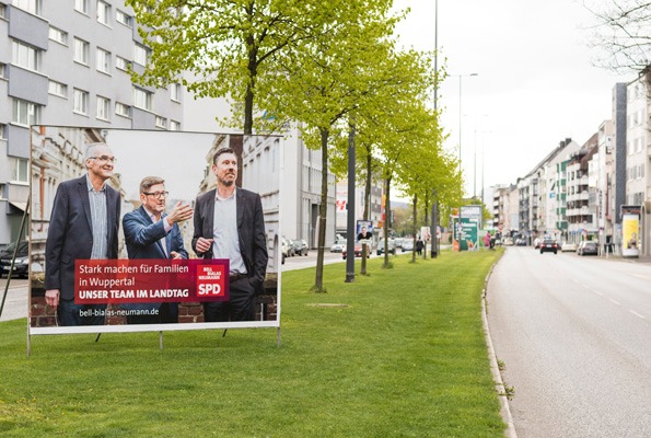 Plakat SPD-Wahlkampf Landtagswahl NRW 2017