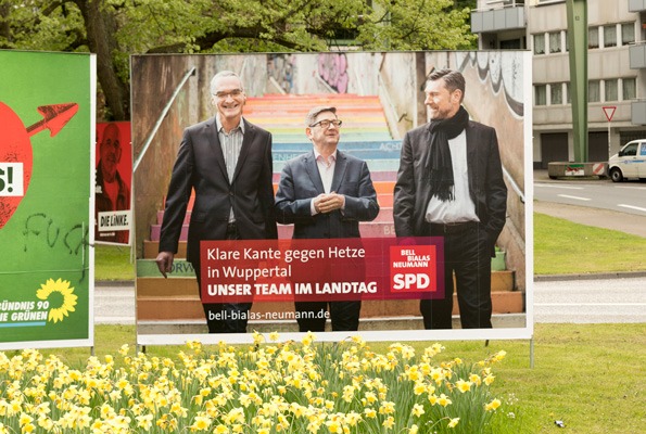 Plakat SPD-Wahlkampf Landtagswahl NRW 2017