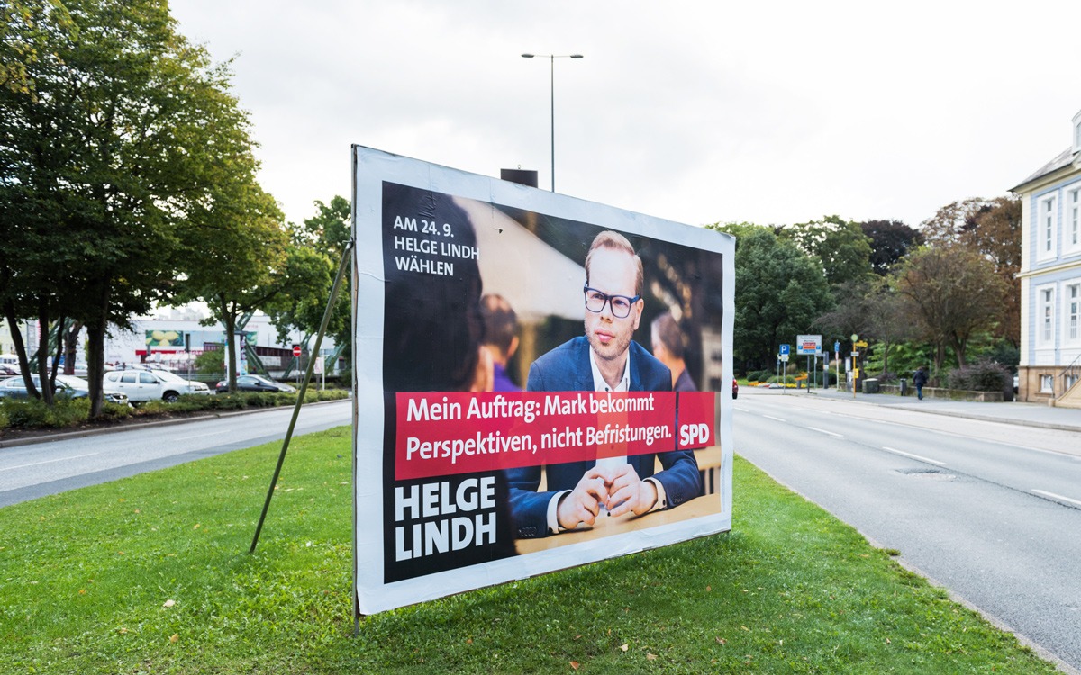 Plakat SPD-Wahlkampf 2017 Helge Lindh