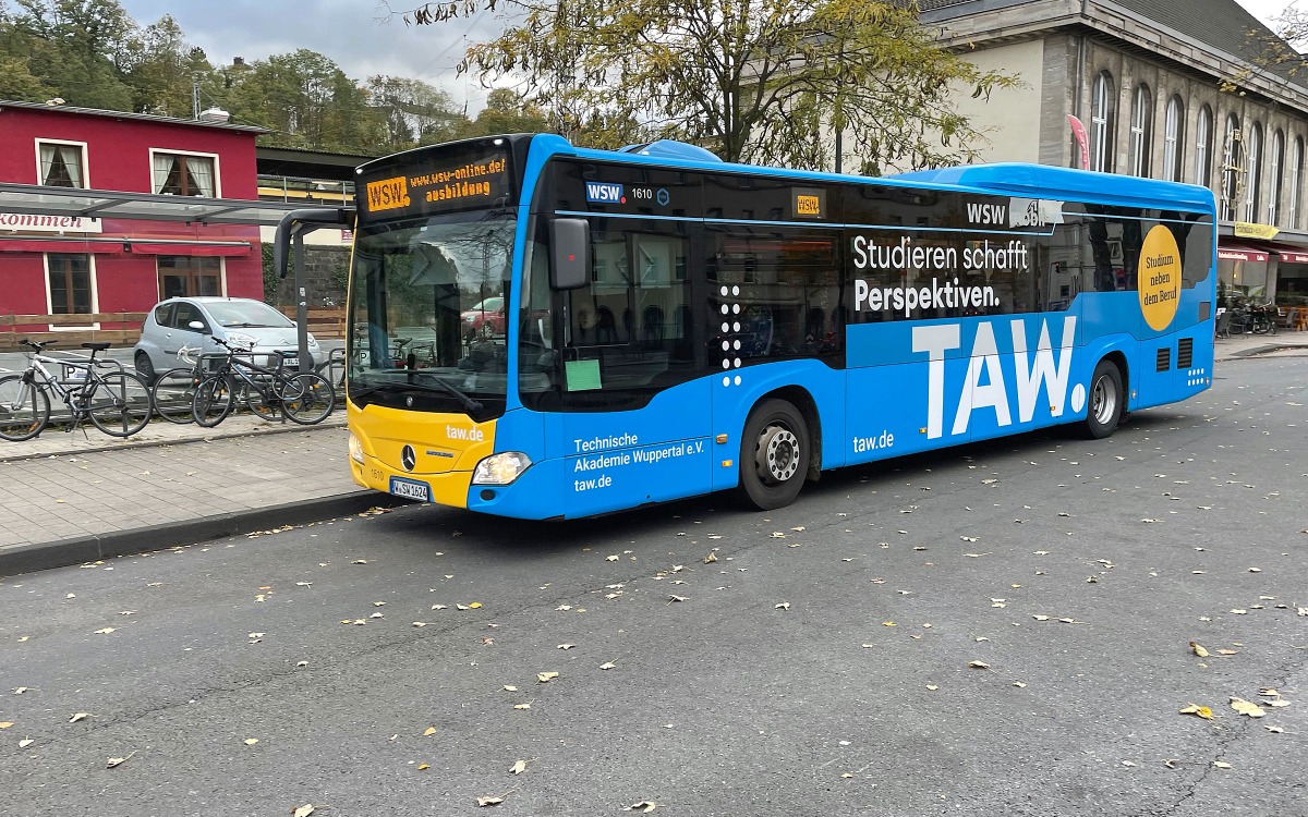 TAW Busbeschriftung Wuppertal