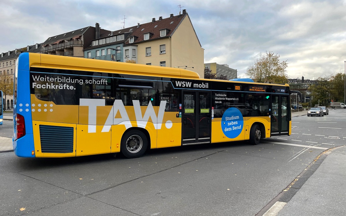 TAW Busbeschriftung Wuppertal